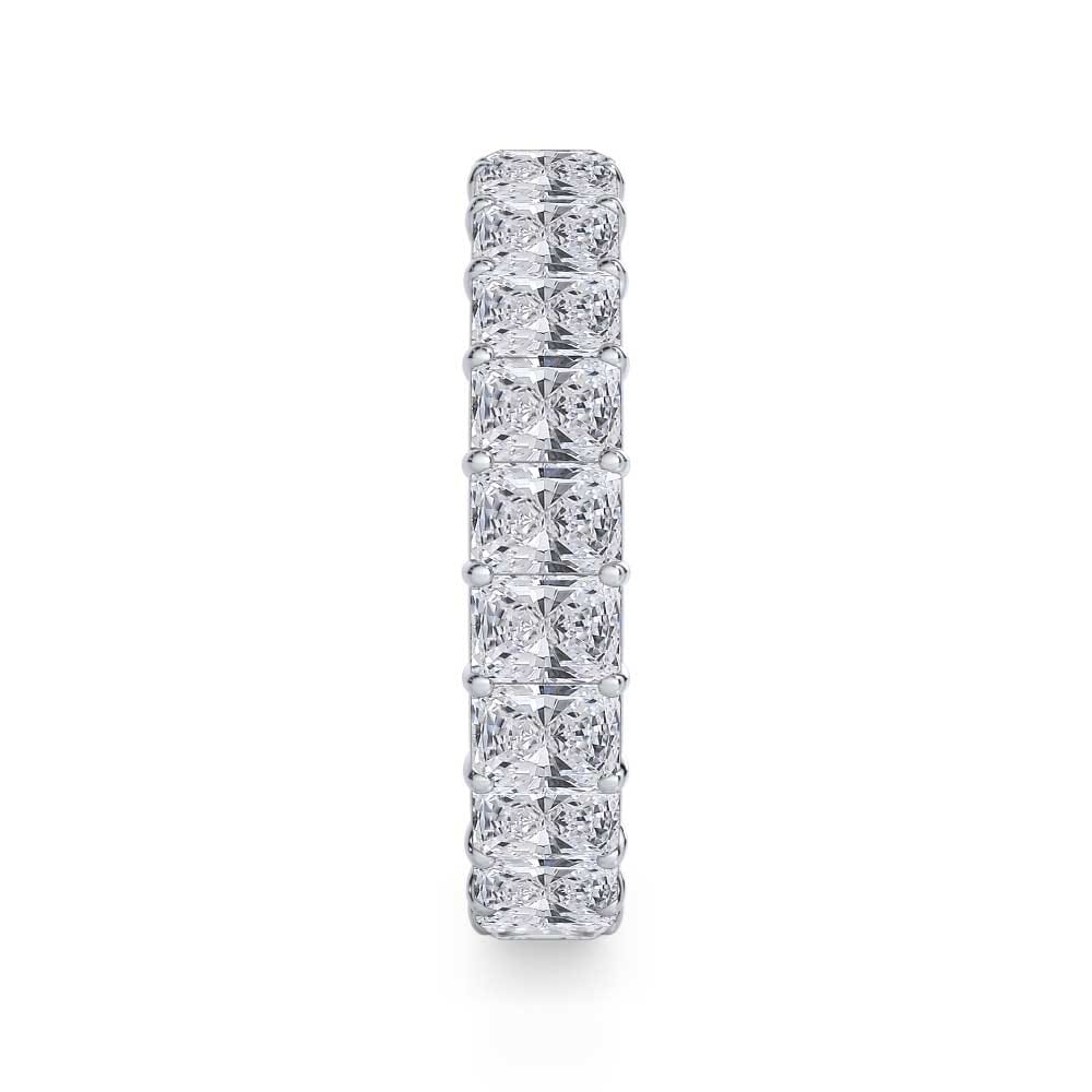 Radiant Cut Gallery Eternity Ring