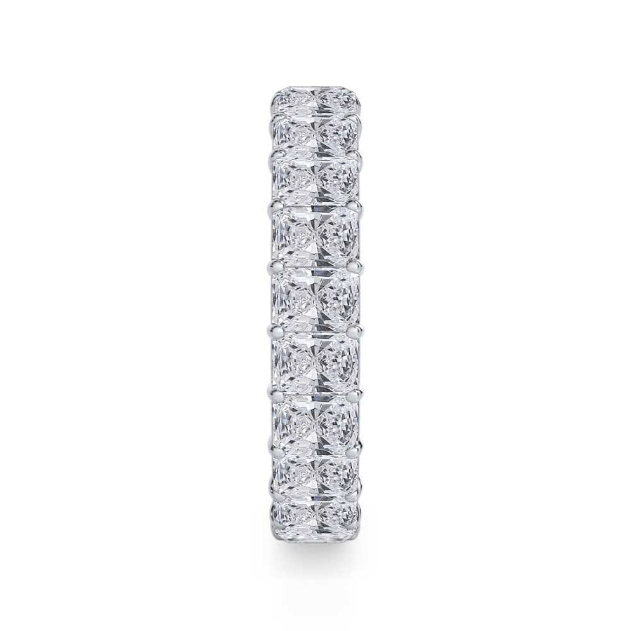 Radiant Cut Gallery Eternity Ring