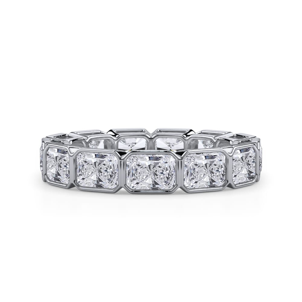 Radiant Cut East West Eternity Ring