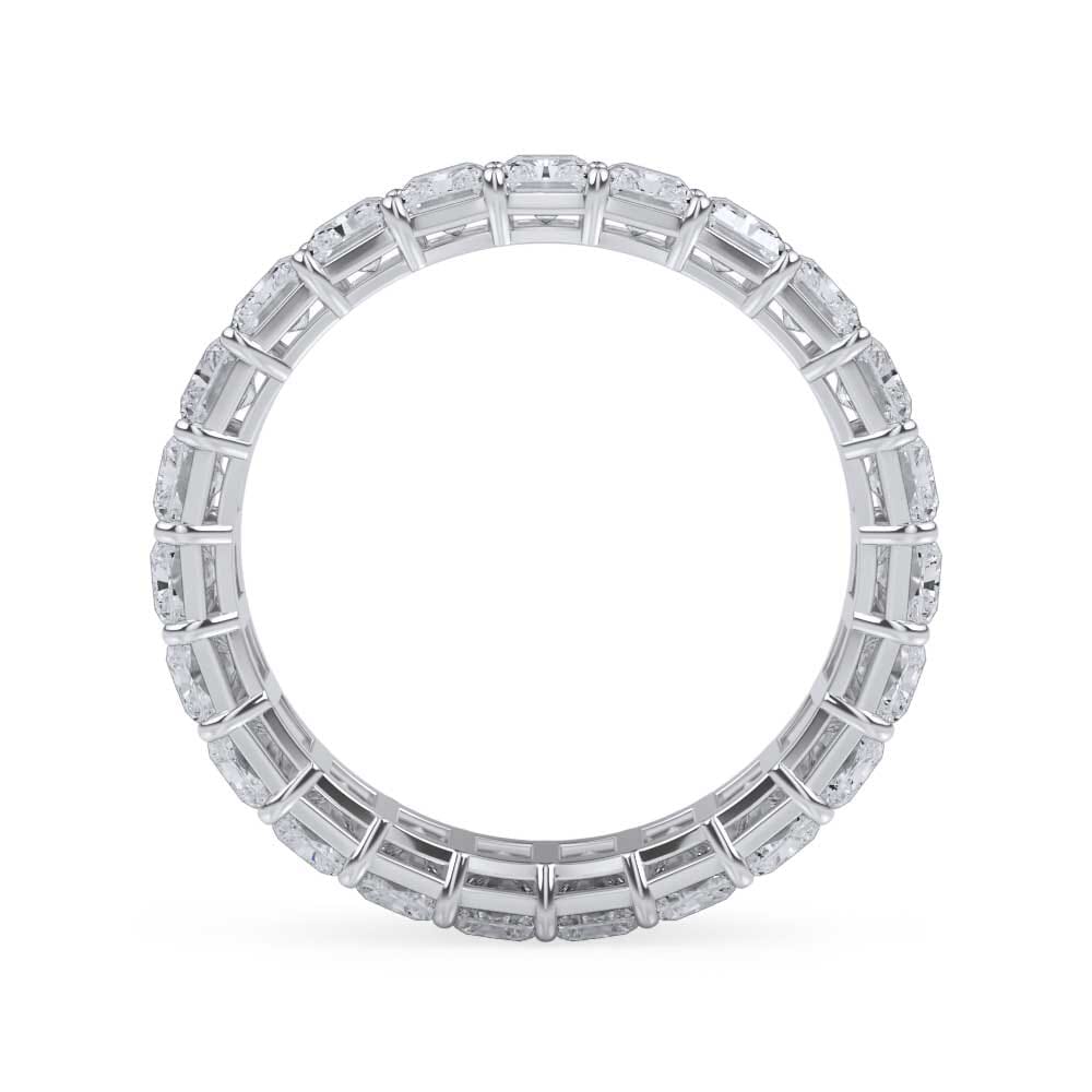 Radiant Cut Gallery Eternity Ring