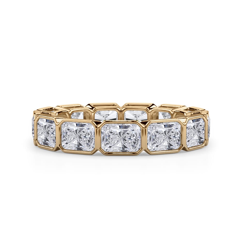 Radiant Cut East West Eternity Ring