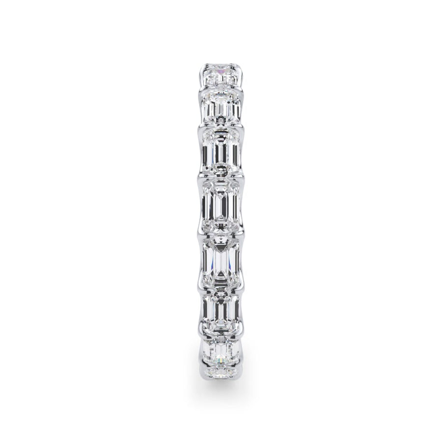 Emerald Cut East West Eternity Ring