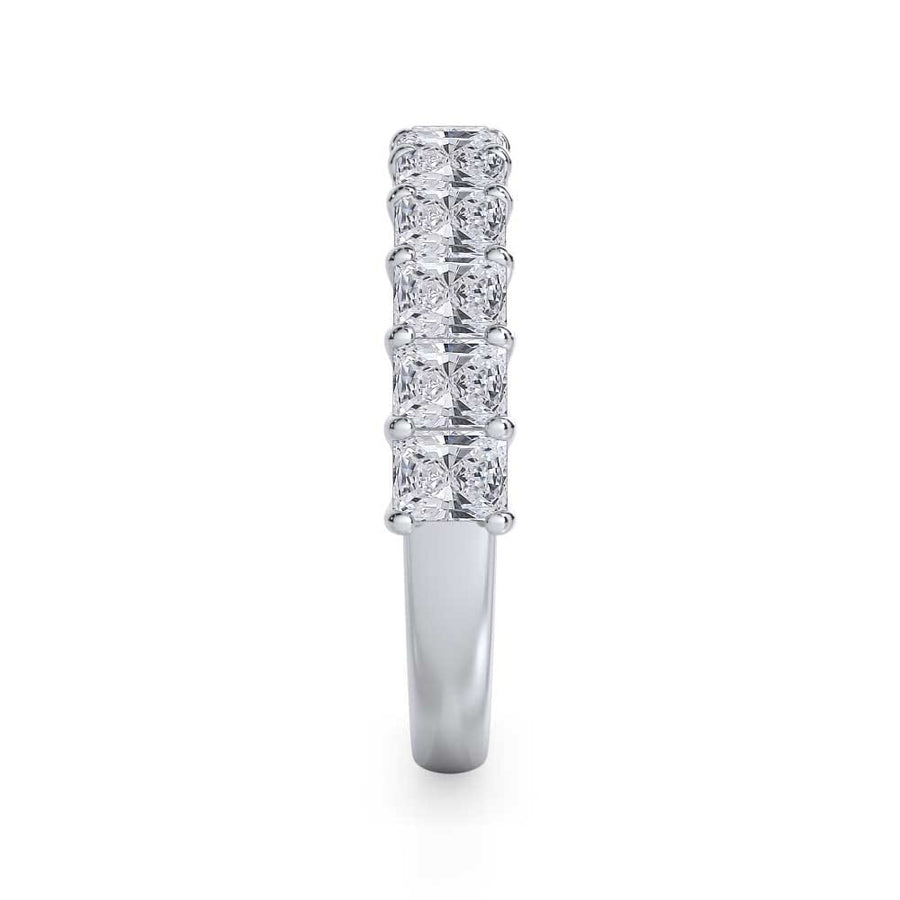 Radiant Cut Gallery 1/2 Eternity Ring