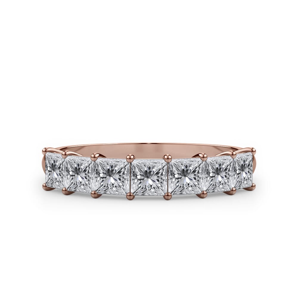 Princess Cut 7 Stone Ring