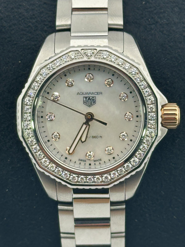 Tag Heuer Aquaracer Professional 200 MOP Diamond Dial, Diamond Bezel
