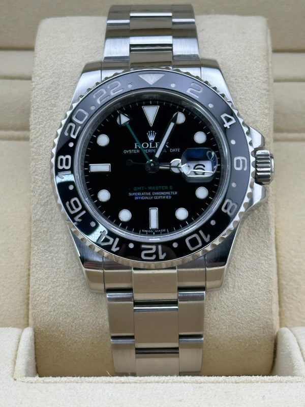 Rolex GMT Master II, Black Dial, 40mm, 116710LN, 2007 Box and Papers