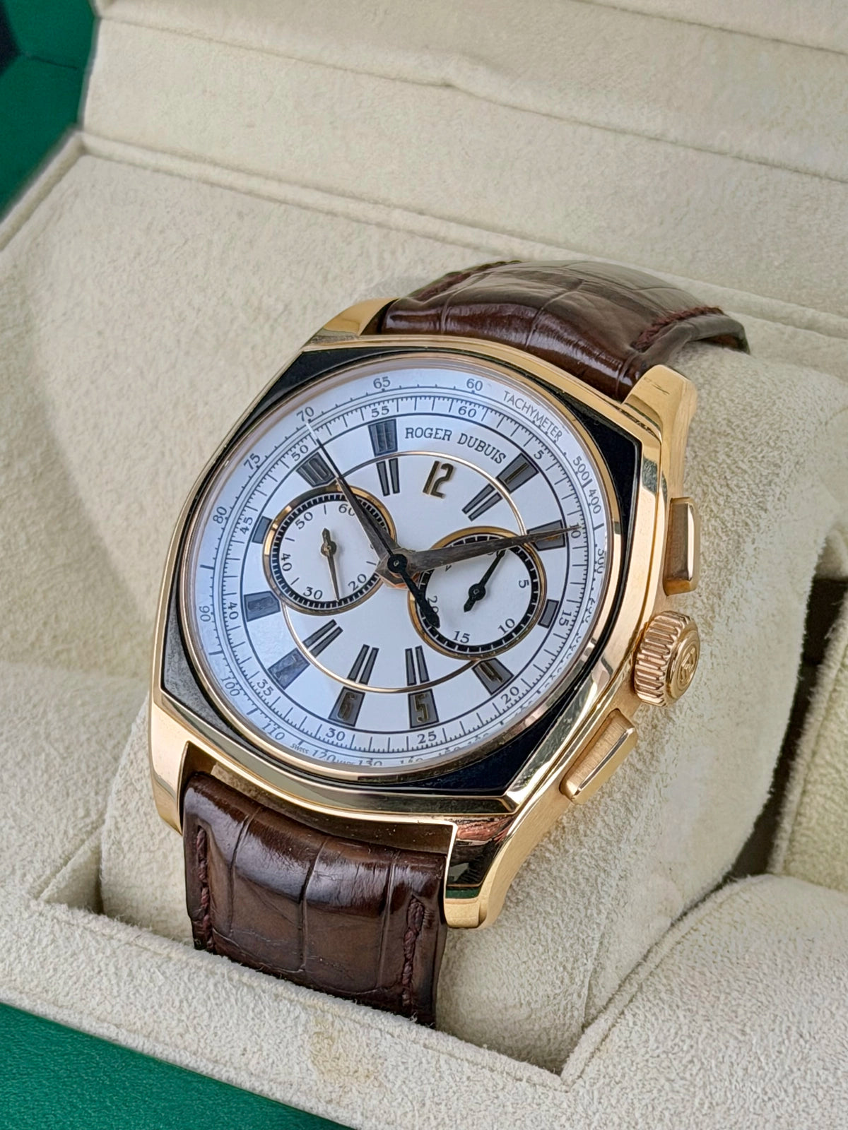 Roger Dubuis Le Monegasque White Dial on Leather RDDBMG0004