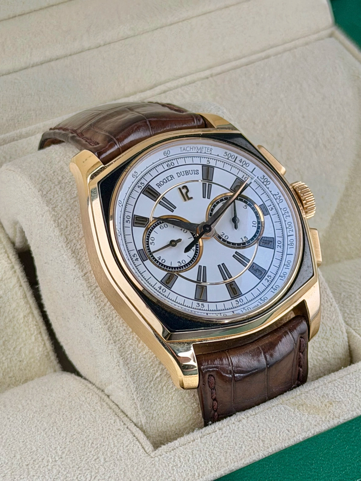 Roger Dubuis Le Monegasque White Dial on Leather RDDBMG0004