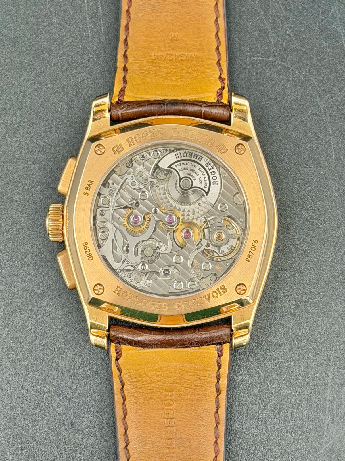 Roger Dubuis Le Monegasque White Dial on Leather RDDBMG0004