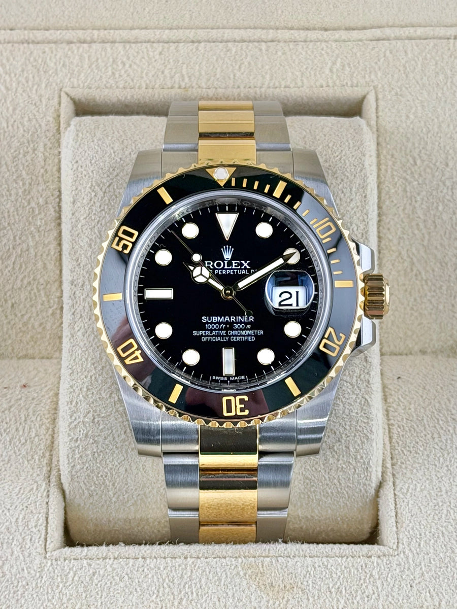 Rolex Submariner Black Dial on Oyster 116613LN with Box