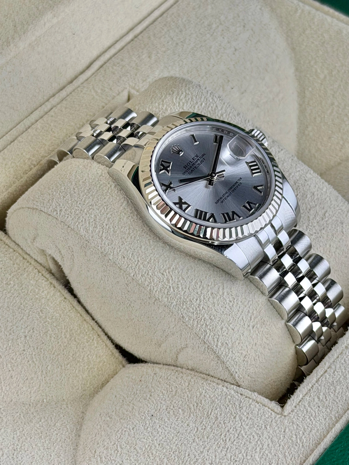 Rolex Datejust 31 Silver Roman Dial on Jubilee 178274 Complete 2019