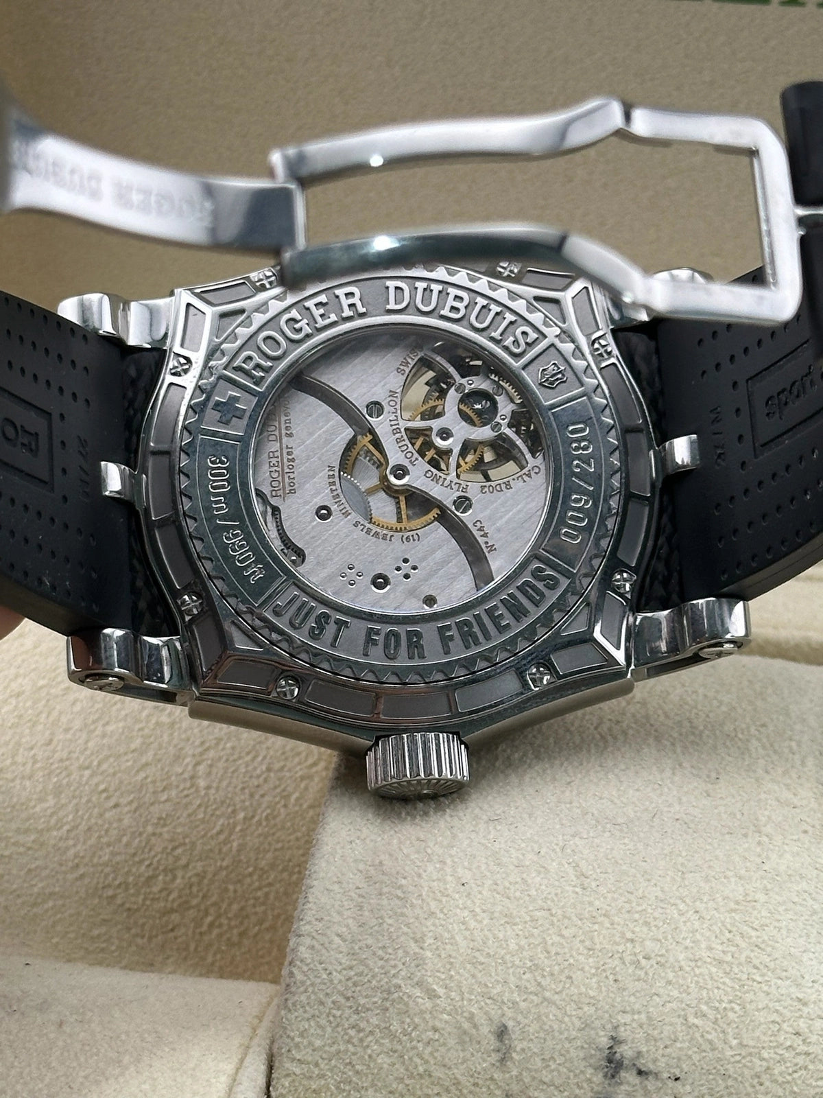 Roger Dubuis Easy Diver Tourbillon Black Dial on Rubber SE48 02 9/0 K9.53 with Box