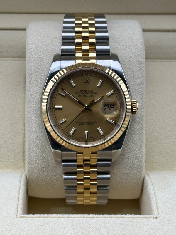 Rolex Datejust 36mm, 116233, Hidden Clasp, 2015 Box and Papers