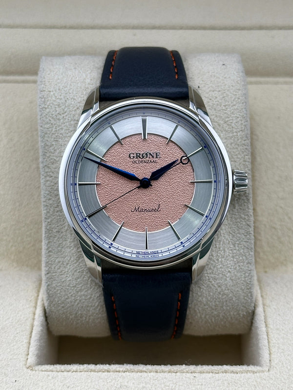 Grone Manueel One, “Sjefs One”, 38.5mm, Salmon Dial, 2025 Box and Papers