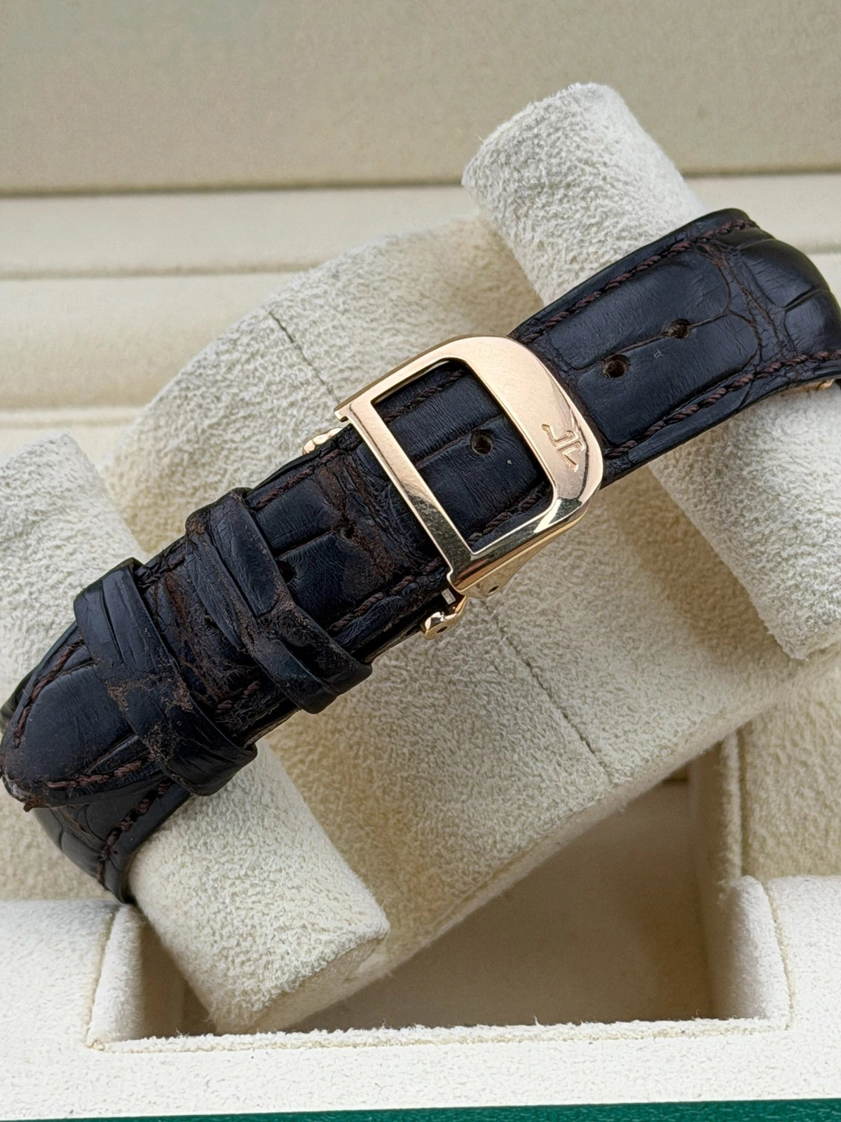 Jaeger-LeCoultre Master Control Hometime Silver Dial on Brown Croc Strap 147.2.05.S