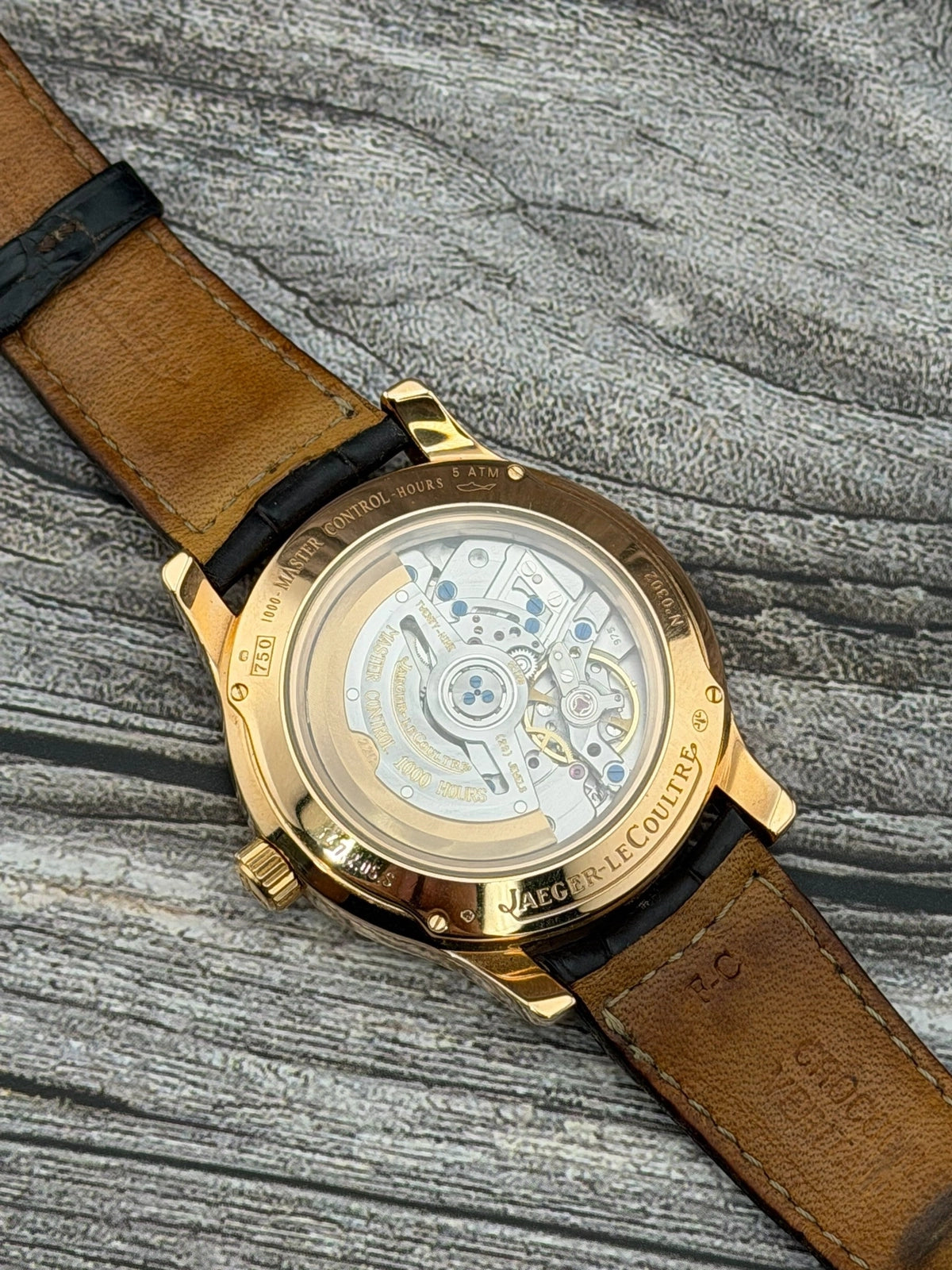 Jaeger-LeCoultre Master Control Hometime Silver Dial on Brown Croc Strap 147.2.05.S
