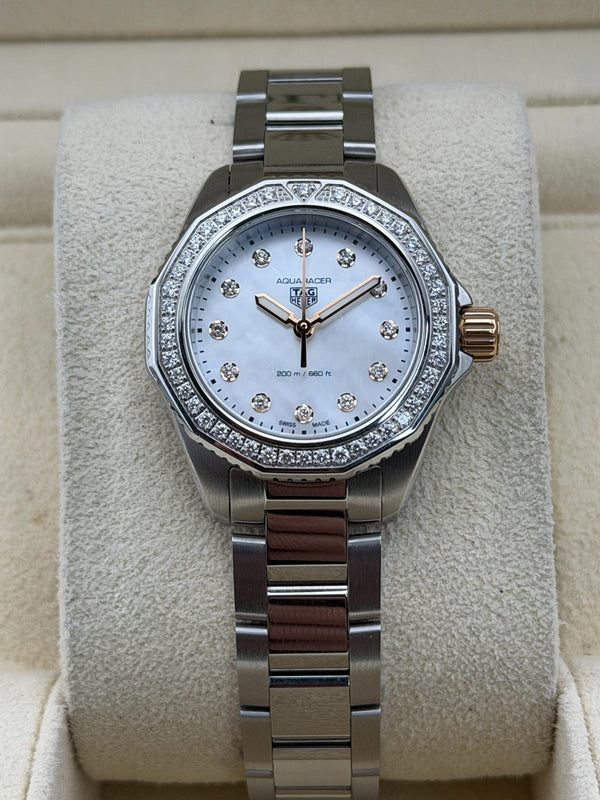 Tag Heuer Aquaracer Professional 200 MOP Diamond Dial, Diamond Bezel