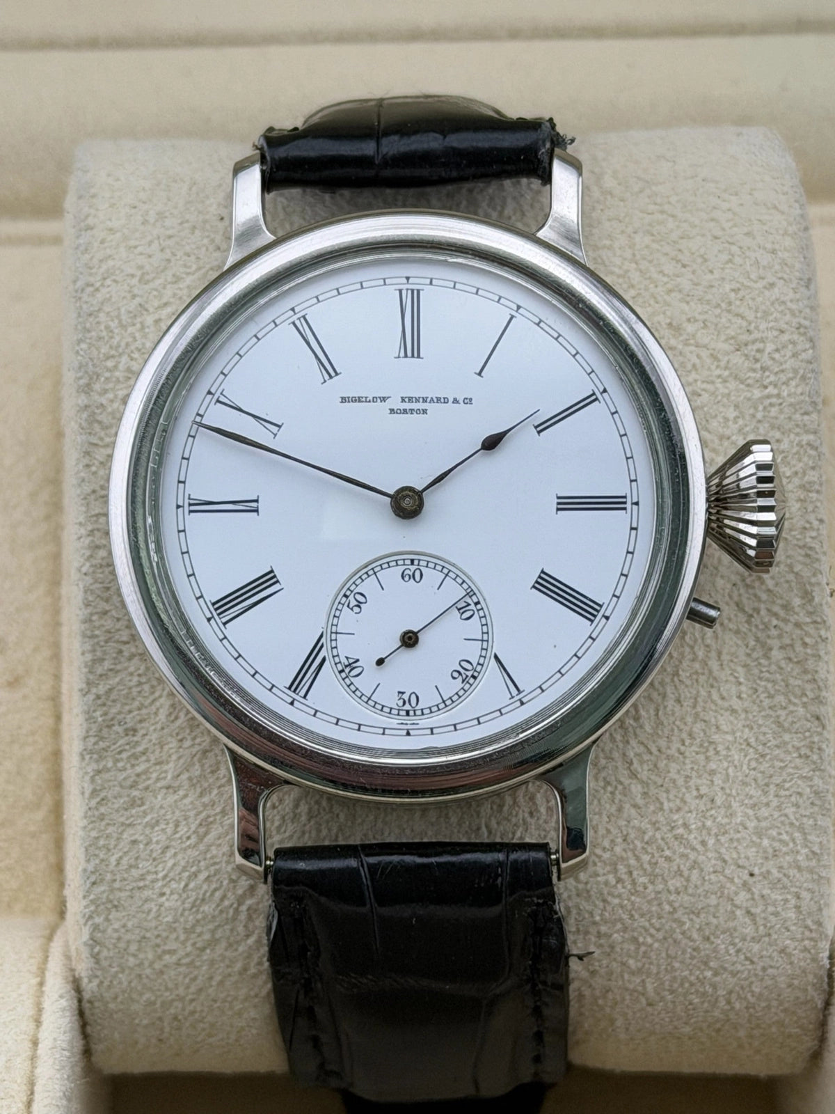 Bigelow and Kennard Marraige Watch - Bigelow Kennard & Co/ Movement White Dial on Leather Strap 1