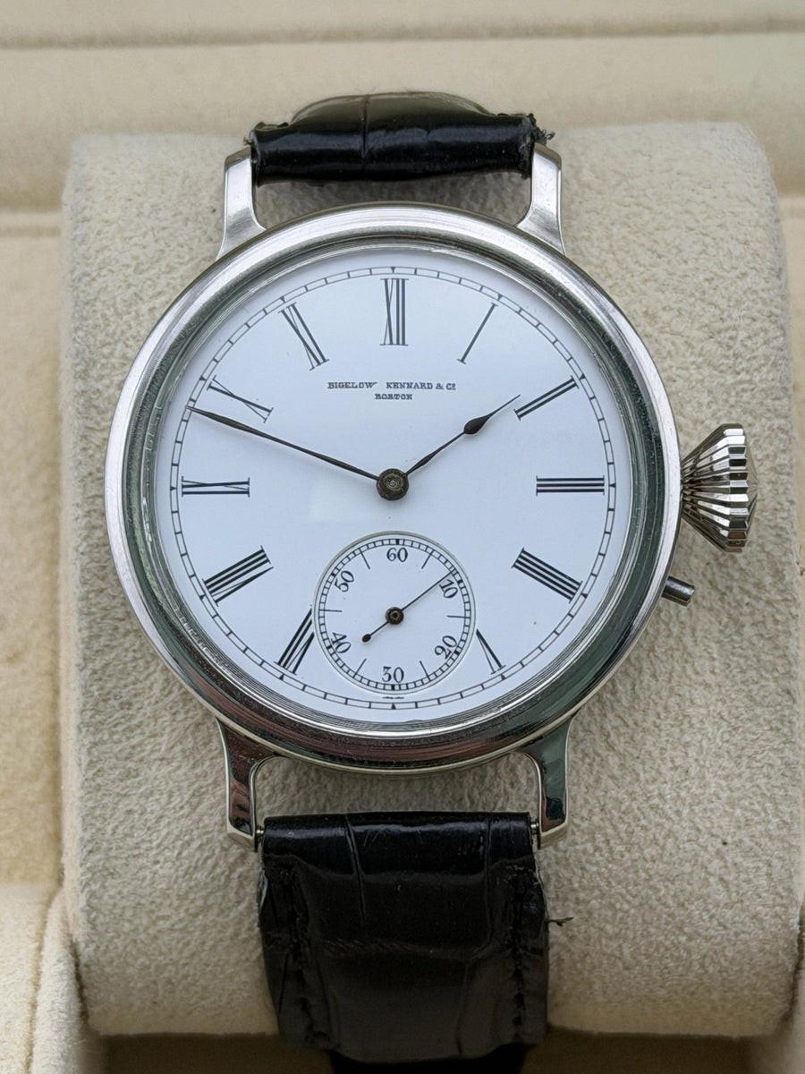 Bigelow and Kennard Marraige Watch - Bigelow Kennard & Co/ Movement White Dial on Leather Strap 1