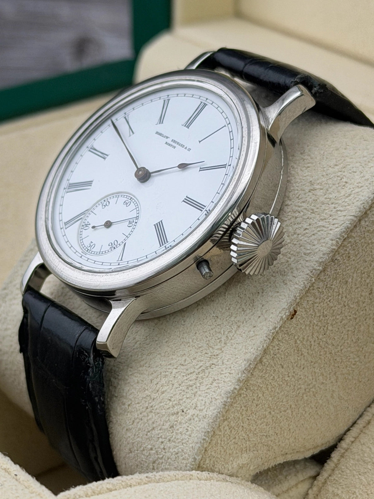 Bigelow and Kennard Marraige Watch - Bigelow Kennard & Co/ Movement White Dial on Leather Strap 1