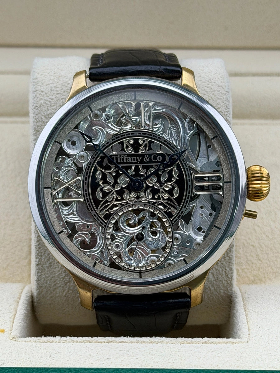 Custom Marriage Watch Custom Tiffany & Co/ Stamped Marriage Watch Custom Dial on Leather Strap