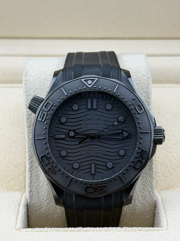 Omega Seamaster Diver Black Edition, 43.5mm, 210.92.44.20.01.003, Ceramic, 2023 Box and Papers