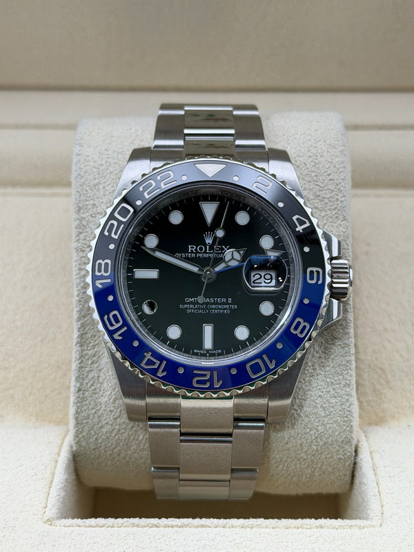 Rolex GMT Master II, Batman, 40mm, Oyster Bracelet, 116710BLNR, 2014 Box and Papers