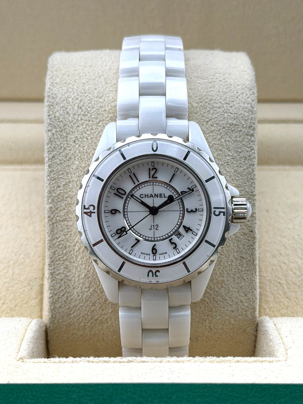 Chanel J12, White Ceramic Classic Watch, 33mm