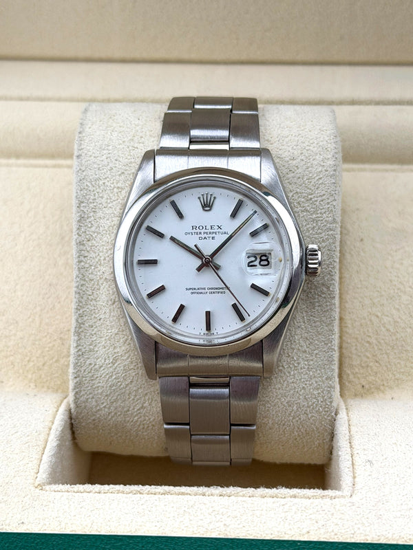 Rolex Oyster Date, 34mm, 1500, 1974 - Watch and Box