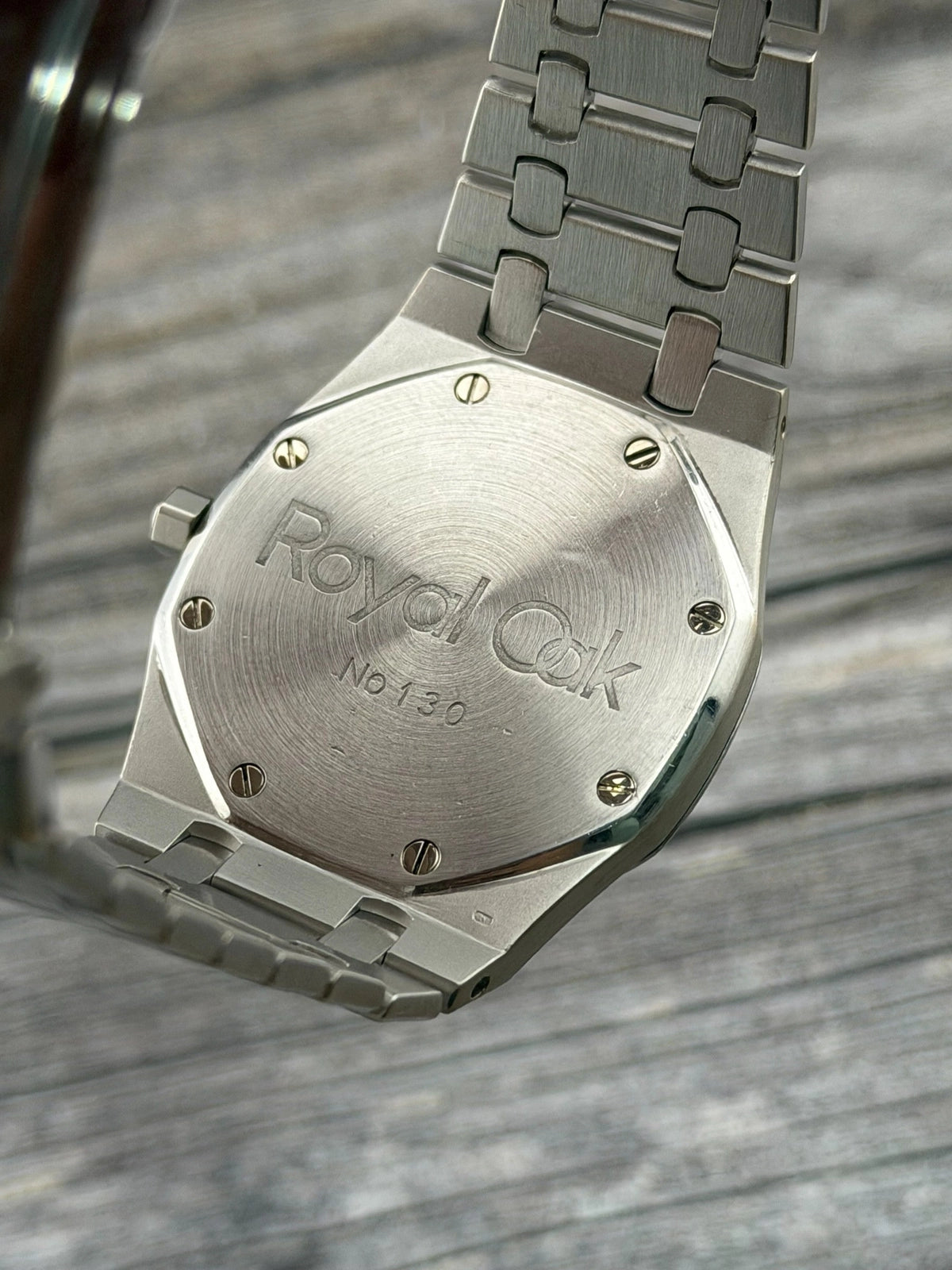 Audemars Piguet Royal Oak "Jumbo" Black Tapestry Diamond Dial on Bracelet 5402BC Archives 1980