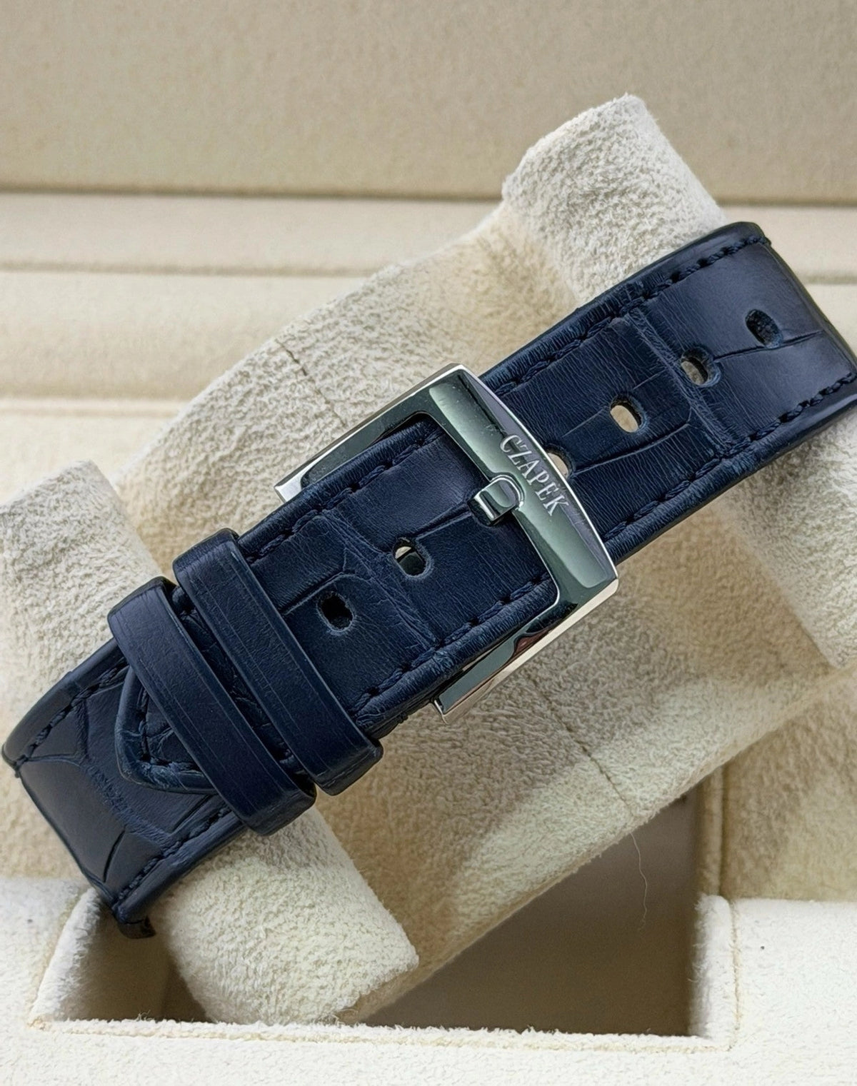 Czapek Quai Des Bergues Blue Dial on Leather Strap SAPPHIRE BLUE L Complete 2024