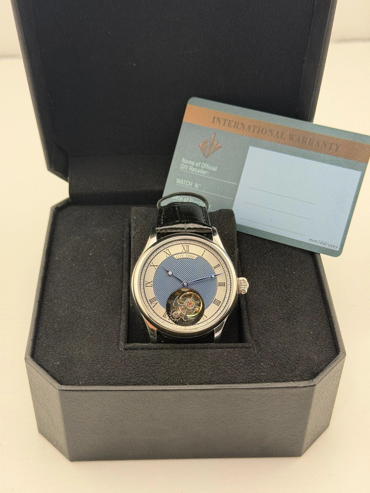 Aesop GIV Flying Tourbillon Blue/Silver Dial on Leather Strap T09 Complete 2026