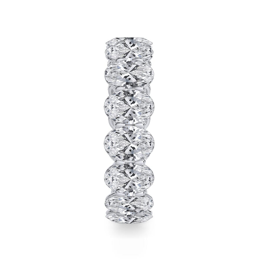 Oval Cut Gallery Eternity Ring