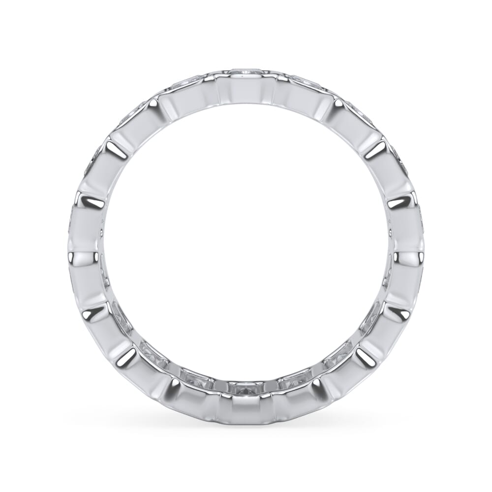 Radiant Cut Bezel Set Eternity Ring