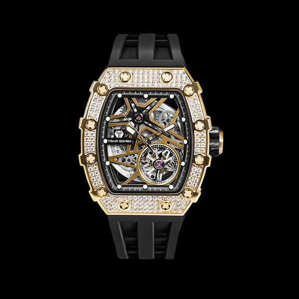 Tsar Bomba Diamond Like Cubic Zirconia Automatic Watch
