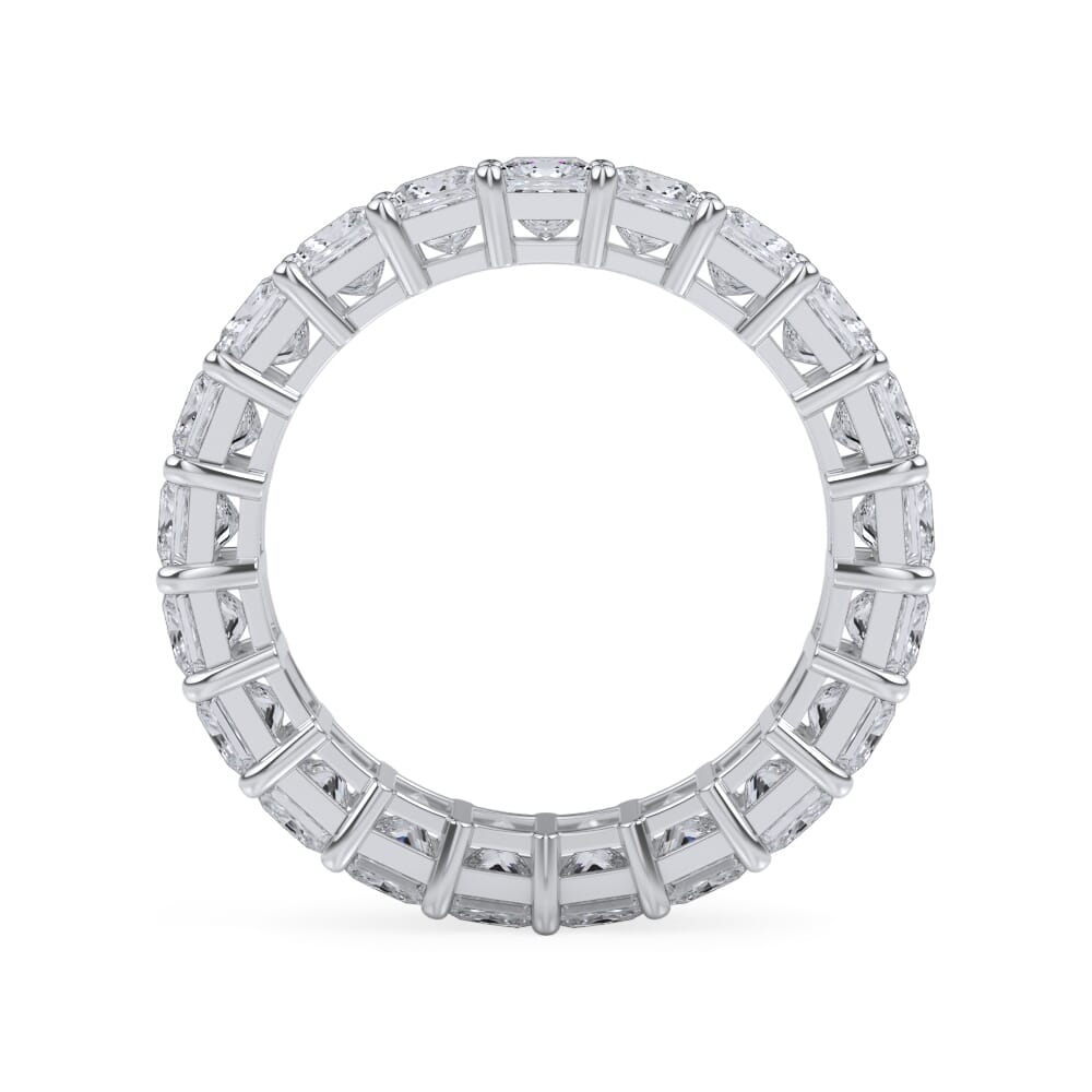 Princess Cut Gallery Eternity Ring