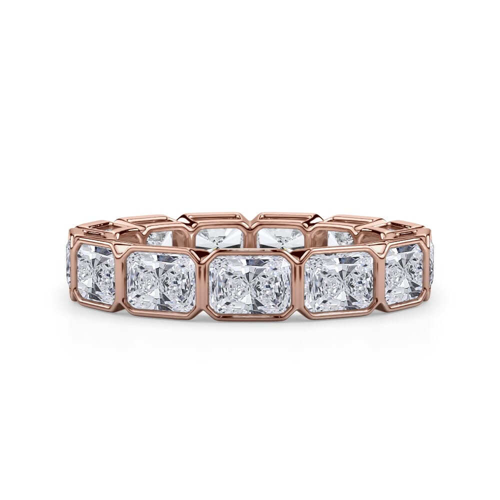 Radiant Cut East West Eternity Ring