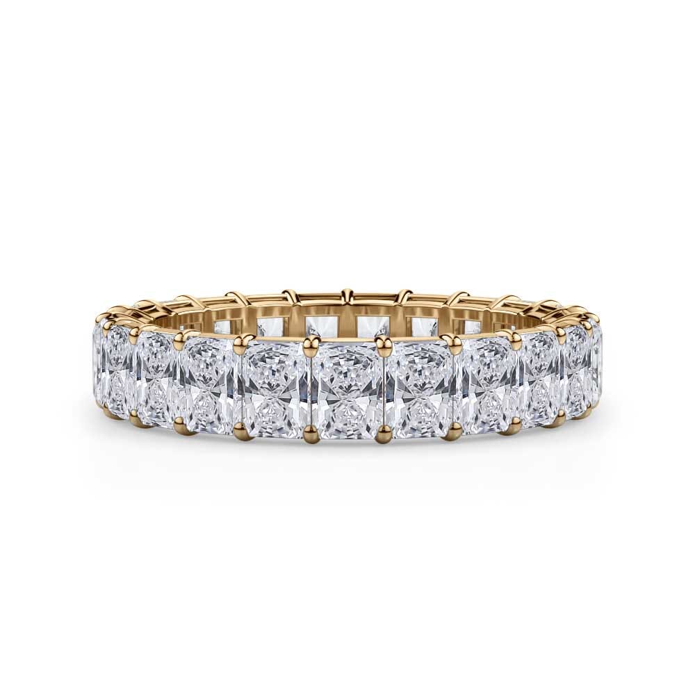Radiant Cut Gallery Eternity Ring