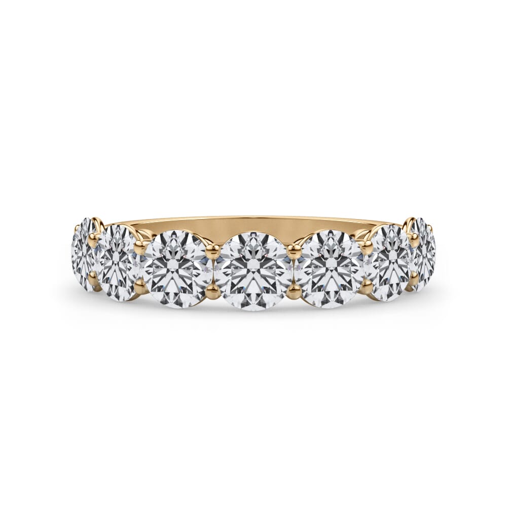 Round Brilliant Cut 7 Stone Ring