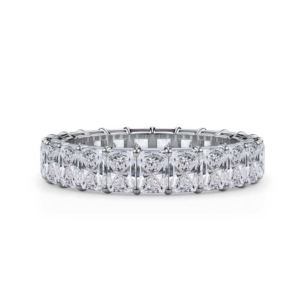 Radiant Cut Gallery Eternity Ring