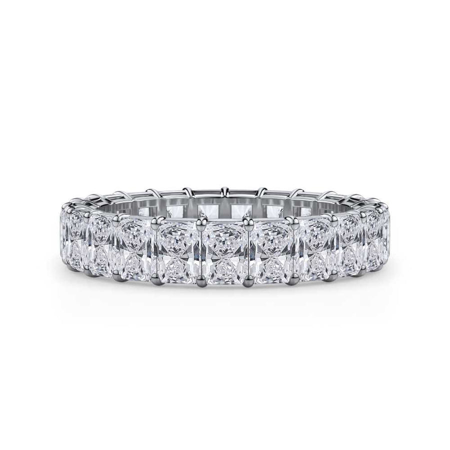 Radiant Cut Gallery Eternity Ring