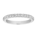 14k White Gold Diamond Band - 1.0 Carat