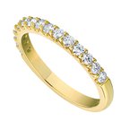 14k Yellow Gold Diamond Band .33 Ct
