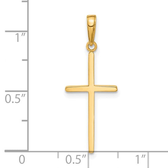 14k Yellow Gold Cross Pendant