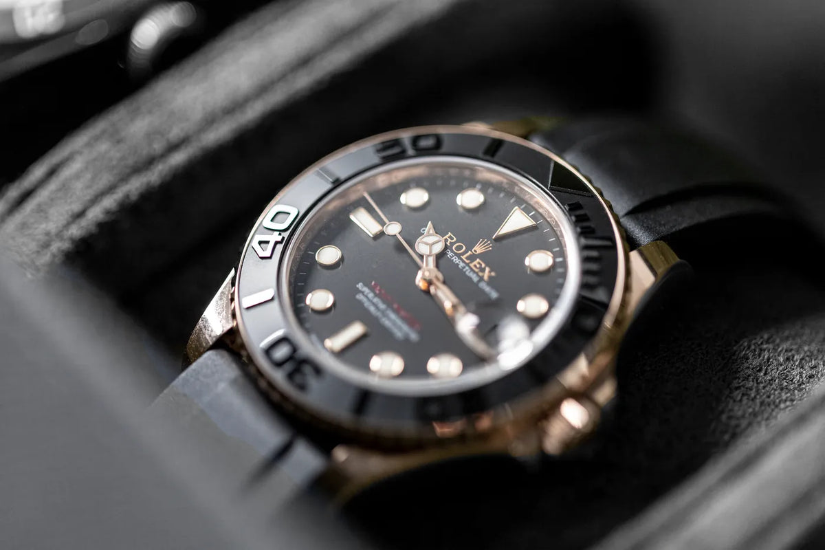 Rolex Yacht-Master watch with black dial