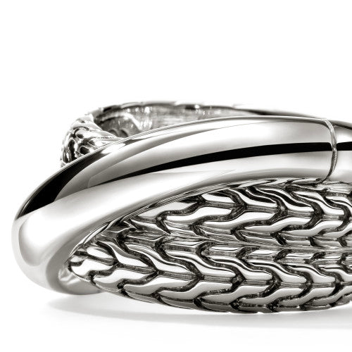 JH Essential Crossover Ring, Sterling Silver