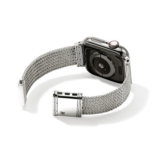 Smart Watch Strap, Sterling Silver, 18MM