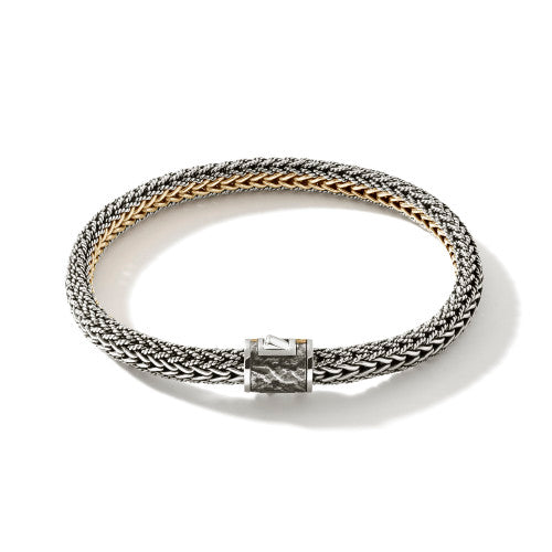 Icon Bracelet, Gold, Sterling Silver, 7MM