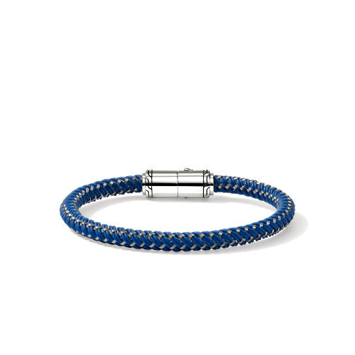 Cord Bracelet, Sterling Silver, Rubber
