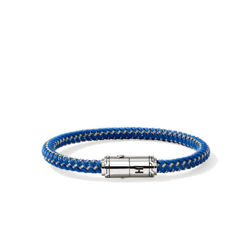 JH Cord Bracelet, Sterling Silver, Rubber